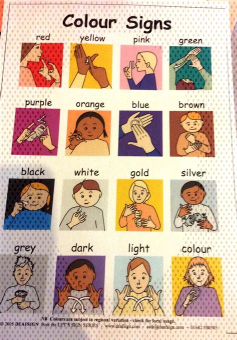 sign language colors|sign language color sheets.